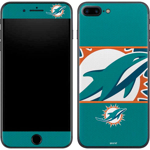 NFL Miami Dolphins Zone Block iPhone 8 Plus Skin