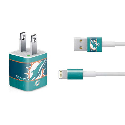 NFL Miami Dolphins Zone Block iPhone Charger (5W USB) Skin