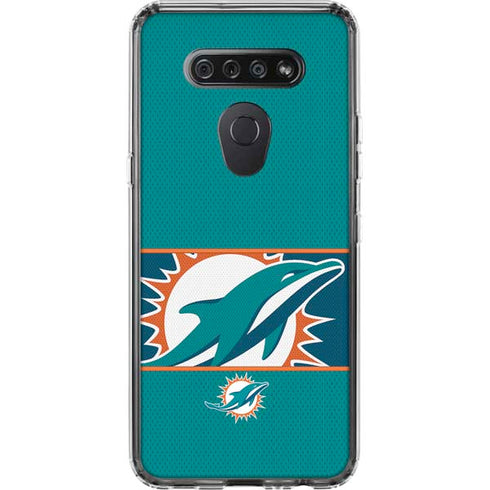 NFL Miami Dolphins Zone Block LG K51/Q51 Clear Case