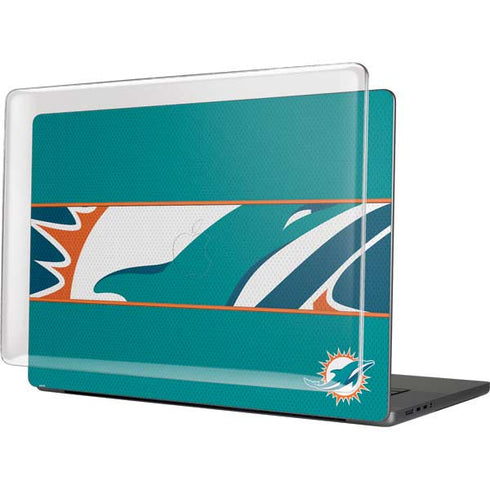 NFL Miami Dolphins Zone Block MacBook Pro 16in (2021-25) Case plus Skin