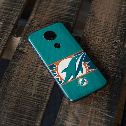 NFL Miami Dolphins Zone Block Moto E5 Plus Skin
