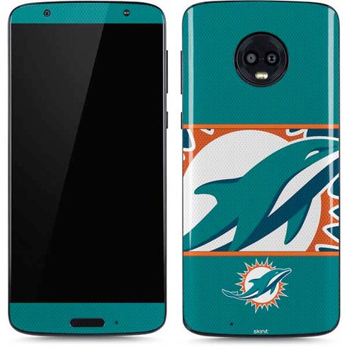NFL Miami Dolphins Zone Block Moto G6 Skin