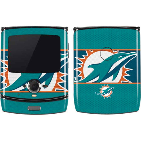 NFL Miami Dolphins Zone Block Motorola RAZR Skin