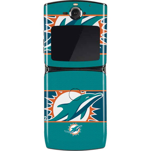 NFL Miami Dolphins Zone Block Motorola RAZR Skin