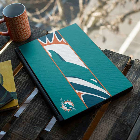 NFL Miami Dolphins Zone Block MSI GS65 Stealth Laptop Skin