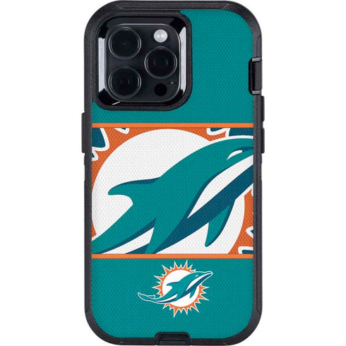 NFL Miami Dolphins Zone Block Otterbox Defender iPhone Skin