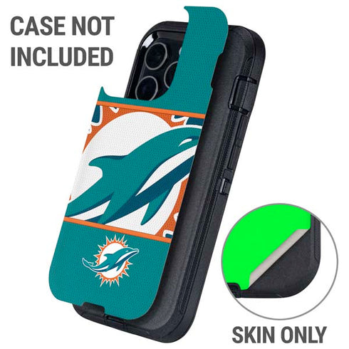 NFL Miami Dolphins Zone Block Otterbox Defender iPhone Skin
