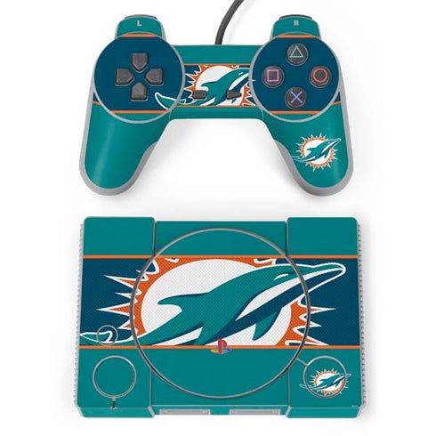NFL Miami Dolphins Zone Block PlayStation Classic Bundle Skin