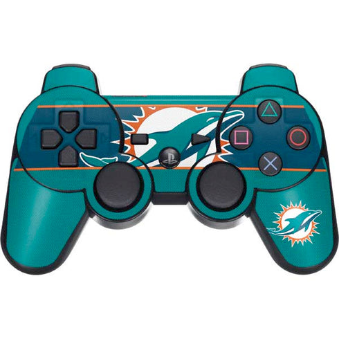 NFL Miami Dolphins Zone Block PS3 Dual Shock wireless controller Skin