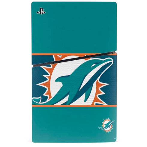 NFL Miami Dolphins Zone Block PS5 Slim Digital Edition Console Skin