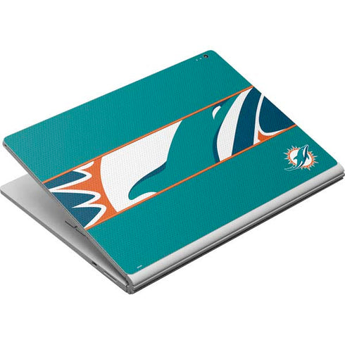NFL Miami Dolphins Zone Block Surface Book Skin