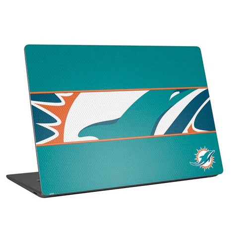 NFL Miami Dolphins Zone Block Universal Laptop 15in (12.2 x 8.8in) Skin