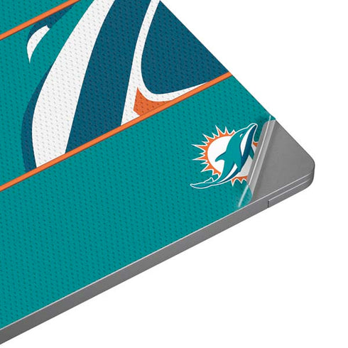 NFL Miami Dolphins Zone Block Universal Laptop 16.6in (13.4 x 9.7in) Skin