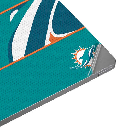 NFL Miami Dolphins Zone Block Universal Laptop 17in (13.8 x 10in) Skin