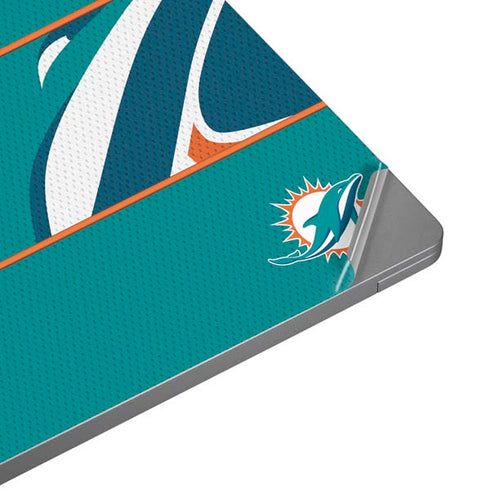 NFL Miami Dolphins Zone Block Universal Laptop 18in (14.6 x 10.6in) Skin