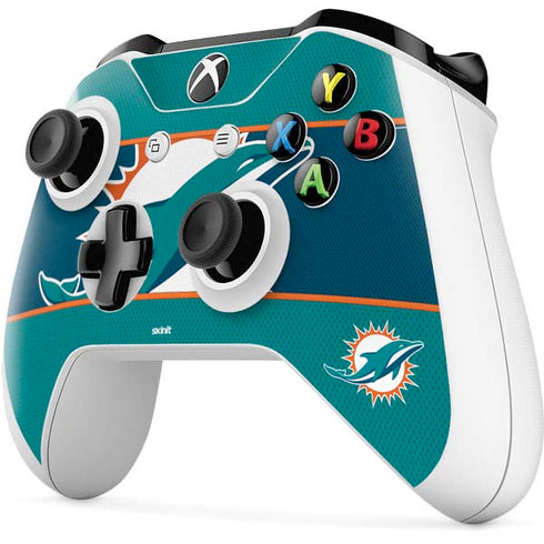 NFL Miami Dolphins Zone Block Xbox One S All-Digital Edition Bundle Skin