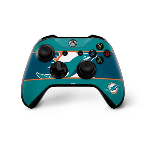 NFL Miami Dolphins Zone Block Xbox One X Bundle Skin