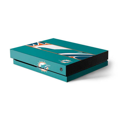 NFL Miami Dolphins Zone Block Xbox One X Console Skin