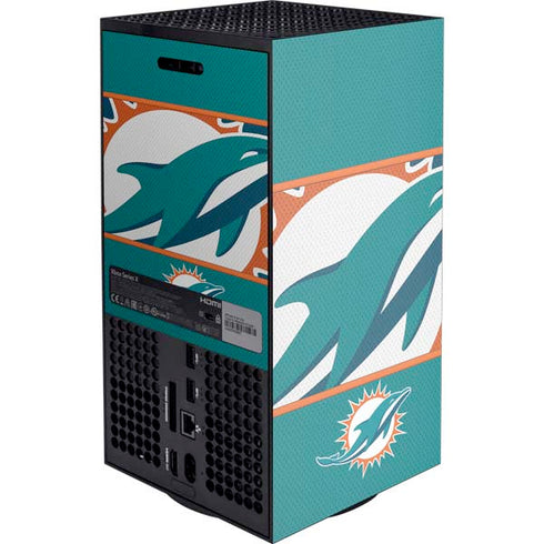 NFL Miami Dolphins Zone Block Xbox Series X Console Skin