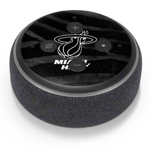 NBA Miami Heat Black Animal Print Amazon Echo Dot Skin