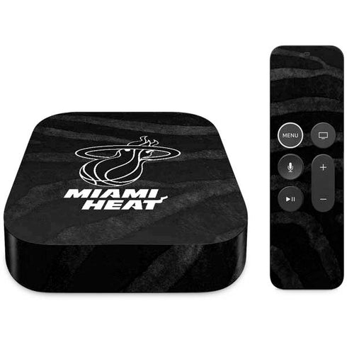 NBA Miami Heat Black Animal Print Apple TV Skin