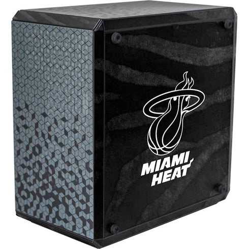 NBA Miami Heat Black Animal Print Cooler Master MasterBox Q300L Mini Tower Skin