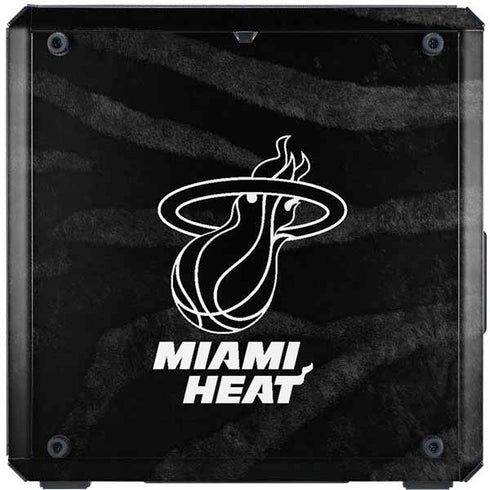NBA Miami Heat Black Animal Print Cooler Master MasterBox Q300L Mini Tower Skin