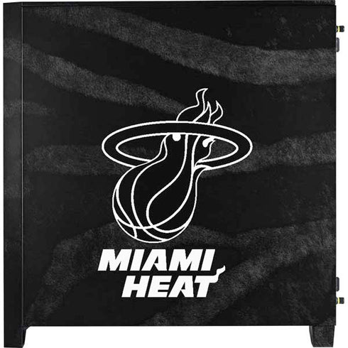NBA Miami Heat Black Animal Print Corsair 4000D Tempered Glass Mid-Tower ATX Case Skin