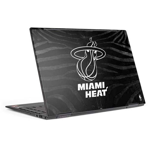 NBA Miami Heat Black Animal Print HP Envy Skin