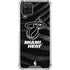 NBA Miami Heat Black Animal Print Galaxy A12 Clear Case