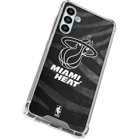 NBA Miami Heat Black Animal Print Galaxy A13 5G Clear Case