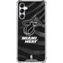 NBA Miami Heat Black Animal Print Galaxy A14 5G Clear Case