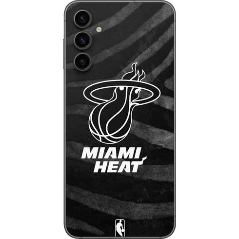 NBA Miami Heat Black Animal Print Galaxy A14 5G Skin