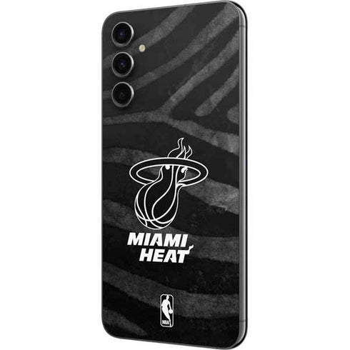 NBA Miami Heat Black Animal Print Galaxy A14 5G Skin