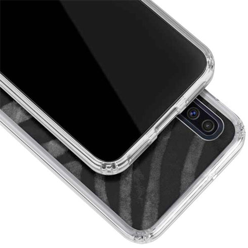 NBA Miami Heat Black Animal Print Galaxy A50 Clear Case