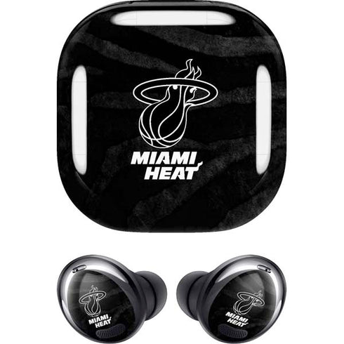 NBA Miami Heat Black Animal Print Galaxy Buds Pro Skin