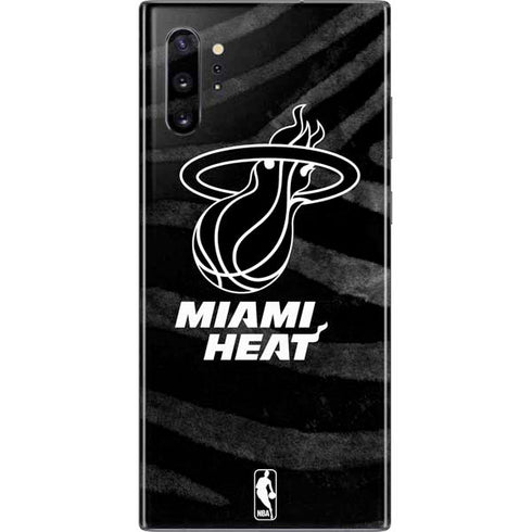 NBA Miami Heat Black Animal Print Galaxy Note 10 Plus Skin