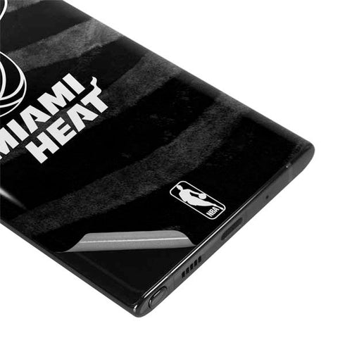 NBA Miami Heat Black Animal Print Galaxy Note 10 Plus Skin