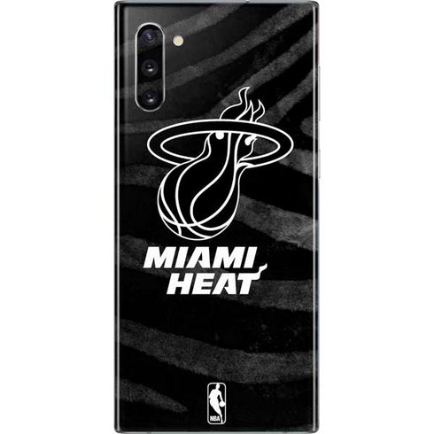 NBA Miami Heat Black Animal Print Galaxy Note 10 Skin