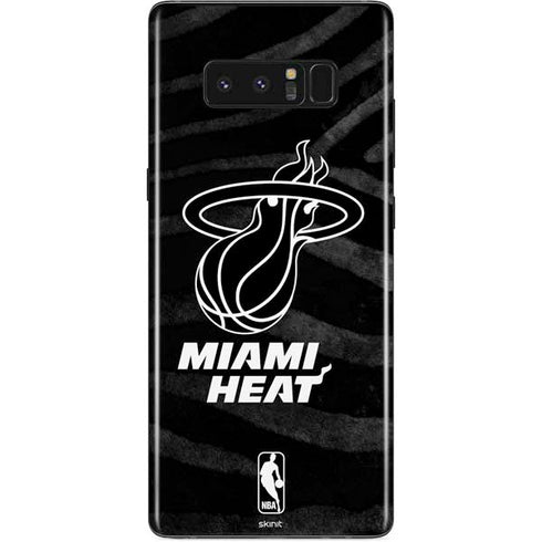 NBA Miami Heat Black Animal Print Galaxy Note 8 Skin