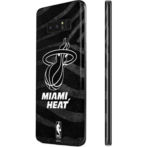 NBA Miami Heat Black Animal Print Galaxy Note 8 Skin