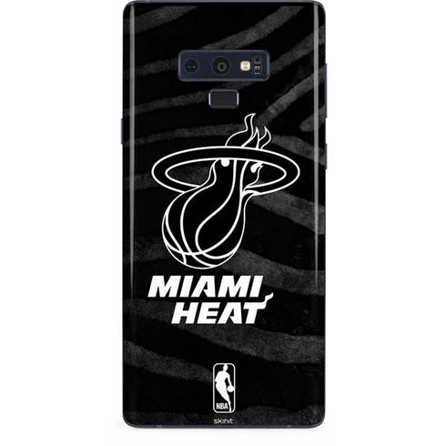 NBA Miami Heat Black Animal Print Galaxy Note 9 Skin