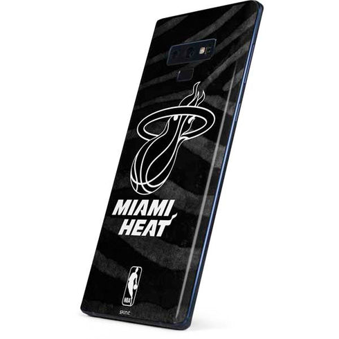 NBA Miami Heat Black Animal Print Galaxy Note 9 Skin