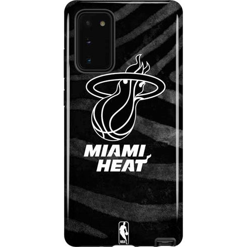 NBA Miami Heat Black Animal Print Galaxy Note20 5G Pro Case