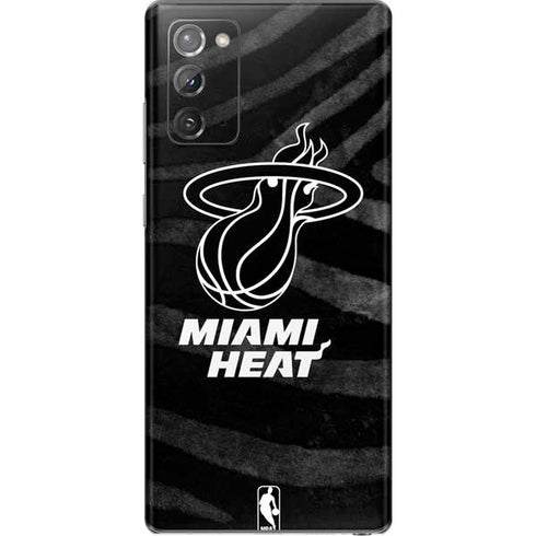 NBA Miami Heat Black Animal Print Galaxy Note20 5G Skin