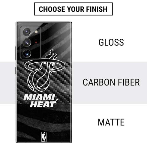 NBA Miami Heat Black Animal Print Galaxy Note20 Ultra 5G Skin