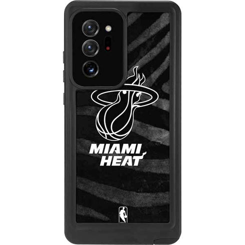 NBA Miami Heat Black Animal Print Galaxy Note20 Ultra 5G Waterproof Case