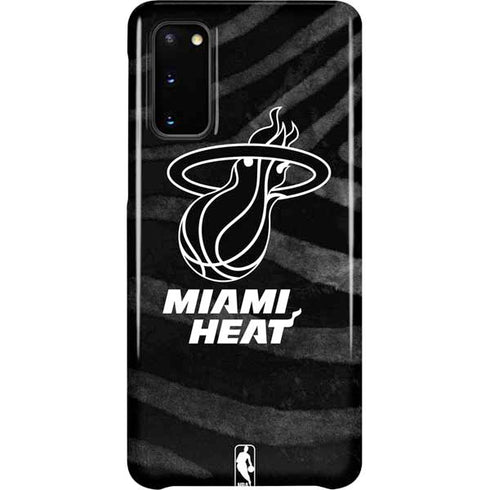 NBA Miami Heat Black Animal Print Galaxy S20 Lite Case