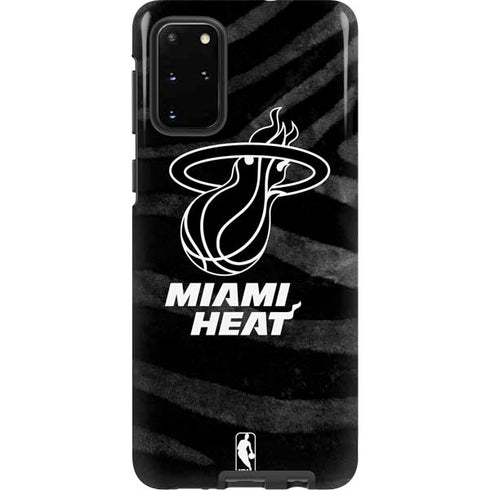 NBA Miami Heat Black Animal Print Galaxy S20 Plus Pro Case