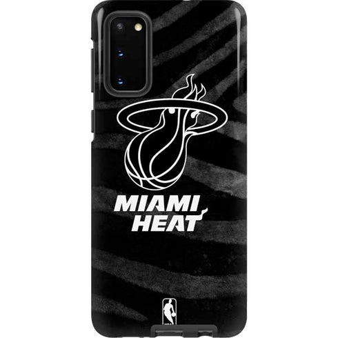 NBA Miami Heat Black Animal Print Galaxy S20 Pro Case